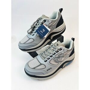 Gravity Defyer Ion Womens 10.5 Grey Black Walking Shoes TB9022MGS VersoShock NEW
